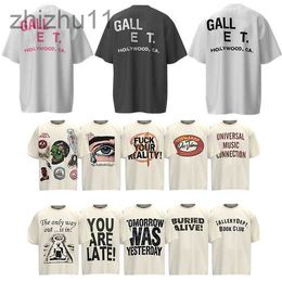 Designer Mens Womens t Shirt Fashion Tops Man Tees Summer Casual Chest Back Letter Graphic Print Applique Shirts Street Short Sleeve Galleries Dept Shirts AALU