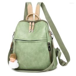 School Bags TPJB Retro PU Leather Backpack Purse Women Big Capacity Travel Teenager College Bag Female Knapsack Pack Bolsas