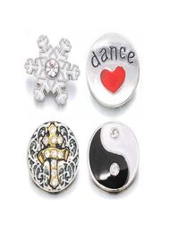 Fashion 040 Cross 3D 12mm Metal Snap Button For Bracelet Necklace Interchangeable Jewellery Women Accessorie Findings3610565