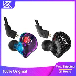 Earphones KZ ZST Wired Earphone Detachable Cable In Ear Monitor Noice Cancelling Headset HiFi Music Sport Game Phone Earbuds Headphones