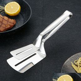 Cooking Utensils Stainless Steel Kitchen Bbq Bread Utensil Barbecue Tong Fried Fish Steak Clip Shovel Clamps Meat Vegetable Clamp Jy Dhzxp