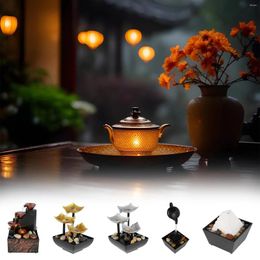 Garden Decorations Tabletop Fountain With Light And Pebble Meditation Water Small Waterfall Desktop USB Powered Sound