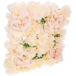 Decorative Flowers Wedding Decoration Artificial Wall Panel Backdrop Silk Rose Panelling For Fake Floral