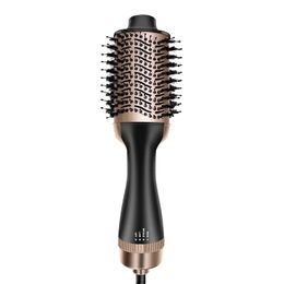 Dryers 1200W Hair Dryer Hot Air Brush Styler and Volumizer Hair Straightener Curler Comb Roller One Step Electric Ion Blow Dryer Brush