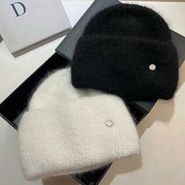 Nordic Cold Winter Warm Rabbit Hair Knitted Hat Russian Thickened Plus Edition Plush Ear Protection Hat for Women