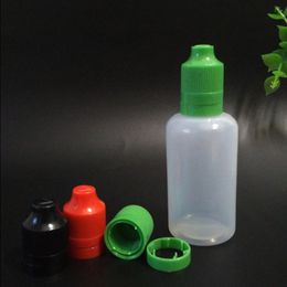 E Juice Bottle PE 50ml Dropper Bottle With Tamper Evident Child Proof Cap Long Thin Tip Xossk