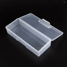 Storage Bottles Mounted Push Sand Bars Box Ear Ring Jewellery Desktop Transparent Organiser Stationery School Case Dispenser