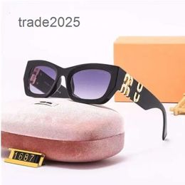 Designer Sunglasses 2023 New SMU09WS Mirror Leg Miu Letter MiU11WS Decorated Face Shape