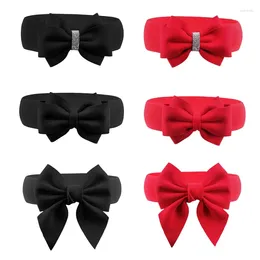 Belts All-match Ladies Wide Waist Belt Elastic Polyester Fiber For Rhinestone Decor Bowknot Women's Seal