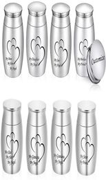 30x40mm Mini Keepsake Pendant Urns for Human Ashes Small Cremation Urn Stainless Steel Memorial Funeral Jar3532027
