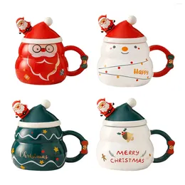 Mugs Christmas Coffee Mug Or Cold Drinks Lightweight Ceramic Milk For Home Restaurant Office Daily Using El