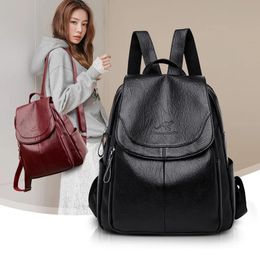 Luxury Brand Women Backpack High Quality Leather Backpacks Travel Backpack Fashion School Bags for Girls mochila feminina 231222