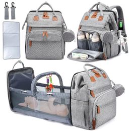 Baby Diaper Bag Nappy Stroller Bags For Maternity Backpacks Crib born Mommy Changing Table Mom 231225