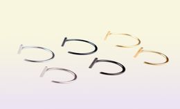 5Pcs Lip Rings Neutral Punk Cshaped Lips Clip Fake Piercing Jewelry Diaphragm with Perforated Hoop80734725136568