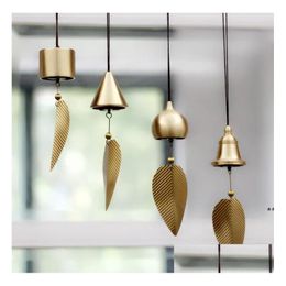 Party Favor Pure Copper Wind Bell Pendant Exquisite Creative Home Balcony Bedroom Car Birthday Gift Supplies 917 Drop Delivery Garde Dhntc