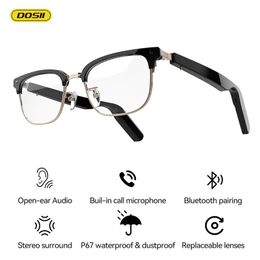 Sunglasses Bluetooth Smart Glasses Audio Wireless Headphones BuiltIn Mic for Men Women Open Ear Speaker AntiBlue Light Lens Sunglasses