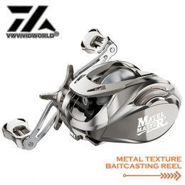 VX Metal Fishing Reel Lightweight 225g Ceramic Export 51 Steel Ball Bearing 6.3 1 High Speed Bait Casting Reel Saltwater Lure 231225