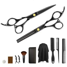 Hairdressing Hair Scissors Professional for Cutting Thinning Barber Shop Haircut Shears Cape Hairdresser Machine Clipper Set Kit 231225