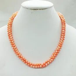 Choker Nigerian Glamor Female Pink Coral Necklace 18"