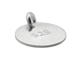 Beadsnice 925 Sterling Silver Stamping Blanks Flat Round Blank Tag Charms for Bracelet Charms Pendant Whole 19 Gauge 6mm 12mm 1584029