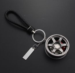 Car Keychain Aluminum Alloy Rim Model RAYS TE37 Wheel Keyring For Auto Accessories Moto Key Ring For Keys Key Chains Trinket2618205