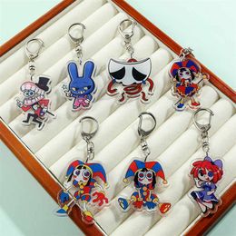 Game Anime THE AMAZING DIGITAL CIRCUS Cartoon Character Figure Acrylic Toy Keychain