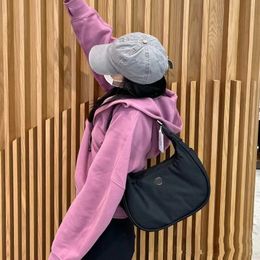 Designer Lululemens Bag Women Oblique Cross Bun Leisure Yoga Nylon shoulder yoga sport Luxury lulu Crossbody bag LLu Shoulder Bags W9ks#