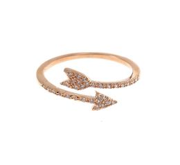 2020 trend selling bow and arrow ring Jewellery simple ladies micro inlaid zircon rose gold ring fashion wild temperament female rin5919898