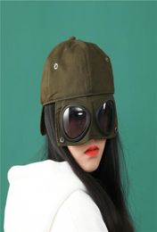 Ball Caps 2022 Hats For Women Antisaliva Wind Sand Dual Use Unisex Hat With Goggle Super Cool Peaked Cap Man Baseball6881672