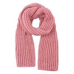 Scarves Women Lady Winter Thicken Warmer Soft Female Pure Colour Knitted Long Scarf For