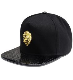 Men Women Rivet Lion Head Skull SunShade Baseball Cap Summer Sport Sunscreen Hip Hop Punk Adjustable Cotton Flat Hats P53 2103317889186