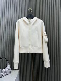 New hooded pocket coat Custom air cotton hooded zipper coat SML