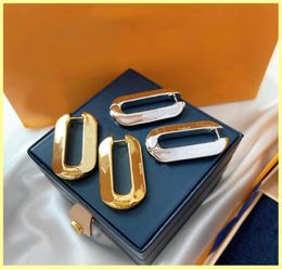 Women Gold Earrings Fashion Designer Earring Jewellery Luxurys Stud Earrings Square Earring Hoops Studs 925 Silver 21082701R5230494