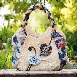 Bags New coming national string appliques small women shopping handbags!Nice multi prints lady Day clutches Top Bohemian Canvas bags