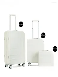 Suitcases Dopamine With USB Charging PC Travel Lever Hand Pushed Silent Universal Wheel Luggage Compartment