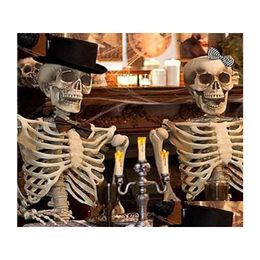 Party Decoration Poseable Fl Life Size Halloween Prop Skeleton Holiday Diy Decorations Sep9 Y2010069638679 Drop Delivery Home Garden Dhj1D