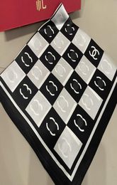 Multicolor Romantic Silk Square Scarf Spring Fashion Scarves Women Luxury Brand Shawl Black And White Red Hair Band Simple And Ver1117924