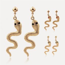 New Chrismas Gift for Girl Lady Snake Earrings Kit Animal Snake Dangle Earrings Snake Wave Drop Earrings for Women Fashion Jewelry225H