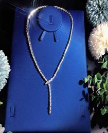 High-end Luxurious Ball Lady Necklace Party gathering noble Necklace circular Superior quality Tassels Full body drill Pendant Necklaces1330487