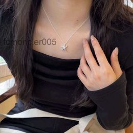 Necklace Everyday Versatile t Family Starfish S925 Sterling Silver Designer Necklace for Women with Five Point Star Minimal Chain Gift MNL2