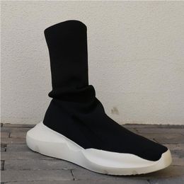 Platform Man Fashion Boots High-top Men Thick Soled Black Punk Boot