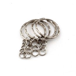 300pcs Antique Silver Alloy Keychain For Jewellery Making Car Key Ring DIY Accessories225P