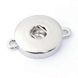 Whole-10pcs lot Interchangeable DIY Jewellery 18mm Ginger Snaps Jewellery Metal Snap Button Bracelets Necklace ZJ1465306D