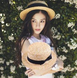 Fashion Women Girls Lovely Boho Sun Beach Straw Hats Wide Brim Summer Cap ParentChild Outfit Girls Ladies Kids Holiday Sun Hats14769905