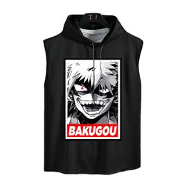 My Hero Academia Tops Himiko Oversized T-shirt Anime Printed Tank Top Loose Casual Cotton Vest Deku Might Sleeveless Shirts