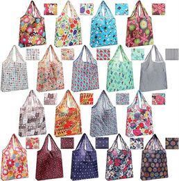 Wholesale 46*66cm Reusable Shopping Bags for Groceries Foldable Grocery Bags Washable Sturdy Large Tote Bags