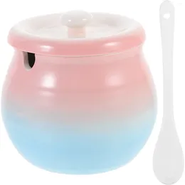 Dinnerware Sets Seasoning Jars Spice Ceramic High Temperature Resistance Salt Canister Sugar Bowls Storage