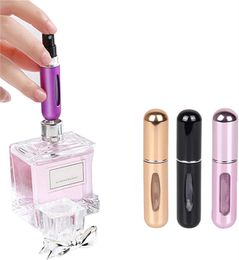 Mini Perfume Refillable Atomizer Container Portable Perfume Scent Pump Case Fragrance Empty Spray Bottle for Traveling and Outgoing