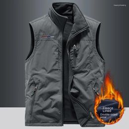 Men's Vests Winter Outdoors Gilet Heated Work Vest Warmer Hiking Clothing Luxury Sleeveless Coat Padded