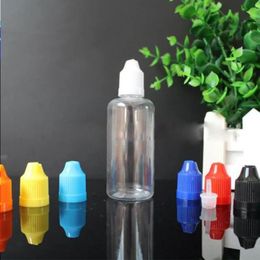 1000Pcs 60ml PET Empty Plastic Dropper Bottles with Coloured Childproof Lids and Long Thin Tip for liquid 60 ml Wrfhn